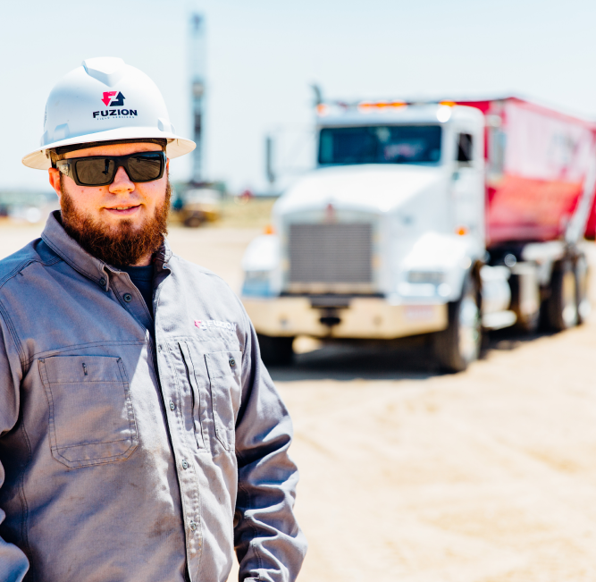 A Fuzion expert ready for a Denver large trash pickup.