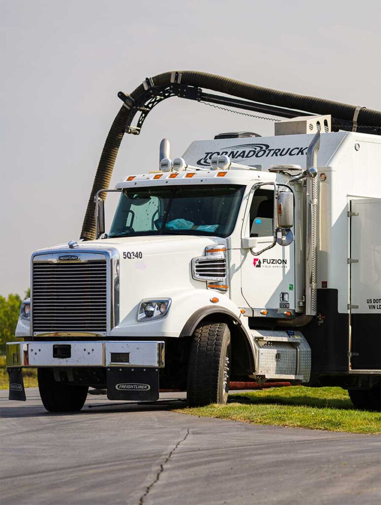 Hydrovac truck