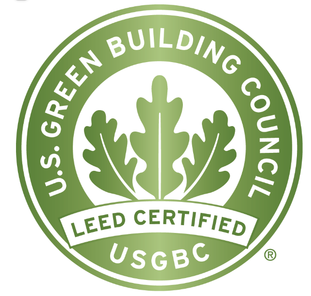 U.S. Green Building Council LEED Certified seal.